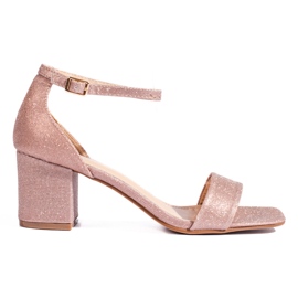 Sandali con tacco Shelovet rosa