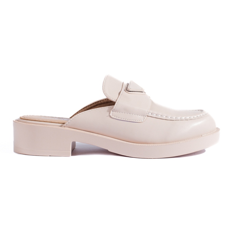 Ciabatte beige con punta incorporata di Shelovet