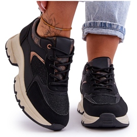 PM1 Scarpe sportive con plateau con lacci Escape nere nero