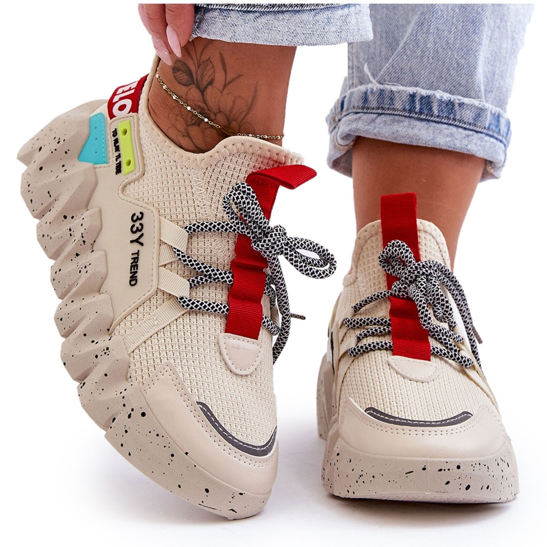 PS1 Sneakers Slip-on alla moda Beige Evolution