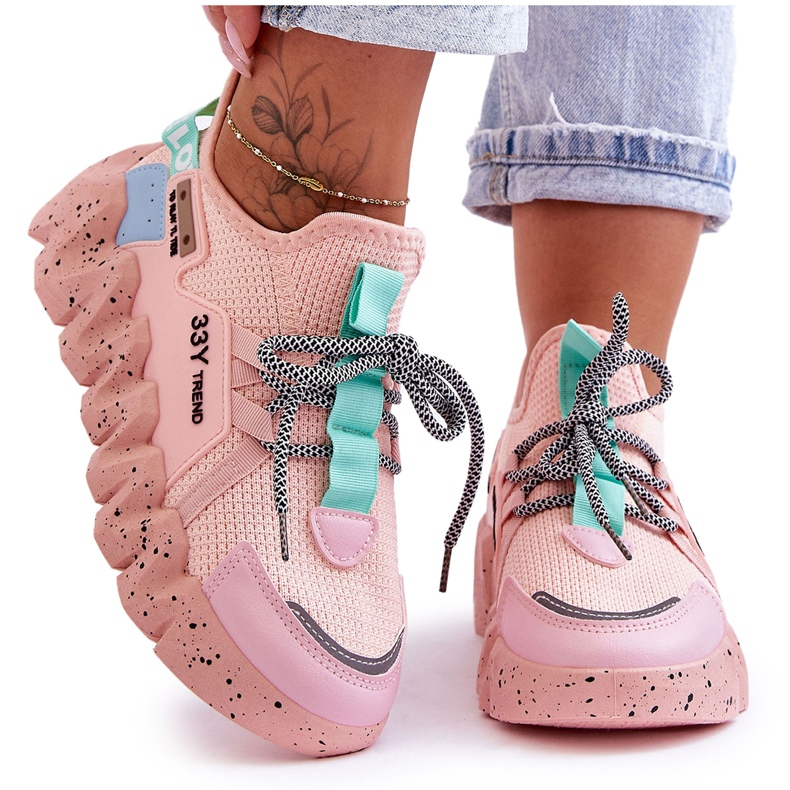 PS1 Sneakers Slip-on alla moda Rosa Chiaro Evolution