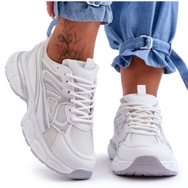 FG2 Scarpe Sportive Stringate Donna Bianche Emare bianco