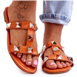 Flip -flip -flip con grandi stalloni arancione arancia
