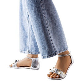 Sandali Riverdale decorativi in ​​argento