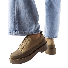 Scarpe piatte marroni di Merico marrone