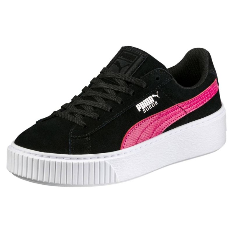 Scarpe Puma Suede Platform Snk Jr 363906 01 nero