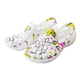 Infradito in gomma bianca con fantasia Finley bianco