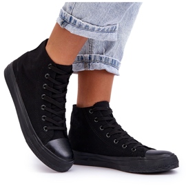 FR1 Sneakers alte classiche da donna nere Remos nero