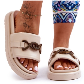 Sandali Da Donna Con Verso Beige