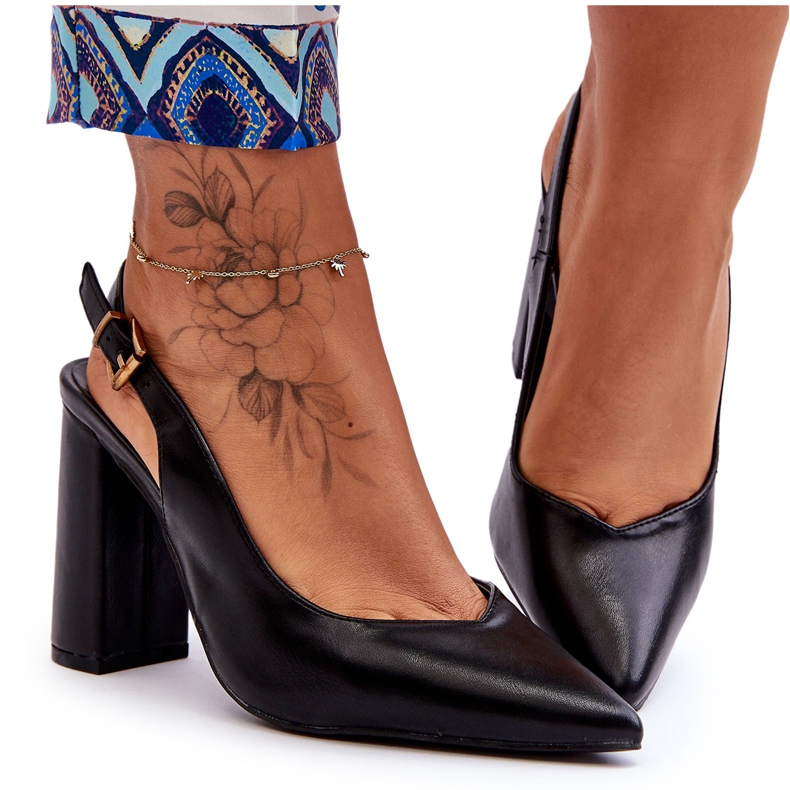 Pompe peep toe classiche nere amore mio nero