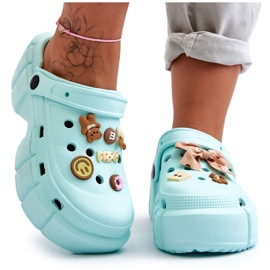 Ciabatte In Schiuma Da Donna Crocs Con Abbellimenti Verde Marlett
