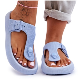 Infradito in schiuma blu Apollo da donna