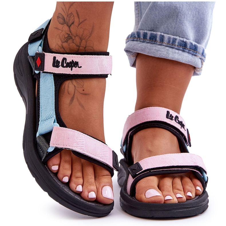 Sandali Sportivi da Donna Lee Cooper LCW-23-34-1688L Rosa-Blu
