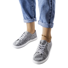 Sneakers in tessuto grigio di Razan