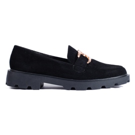 Stivali in camoscio nero con catena di Shelovet