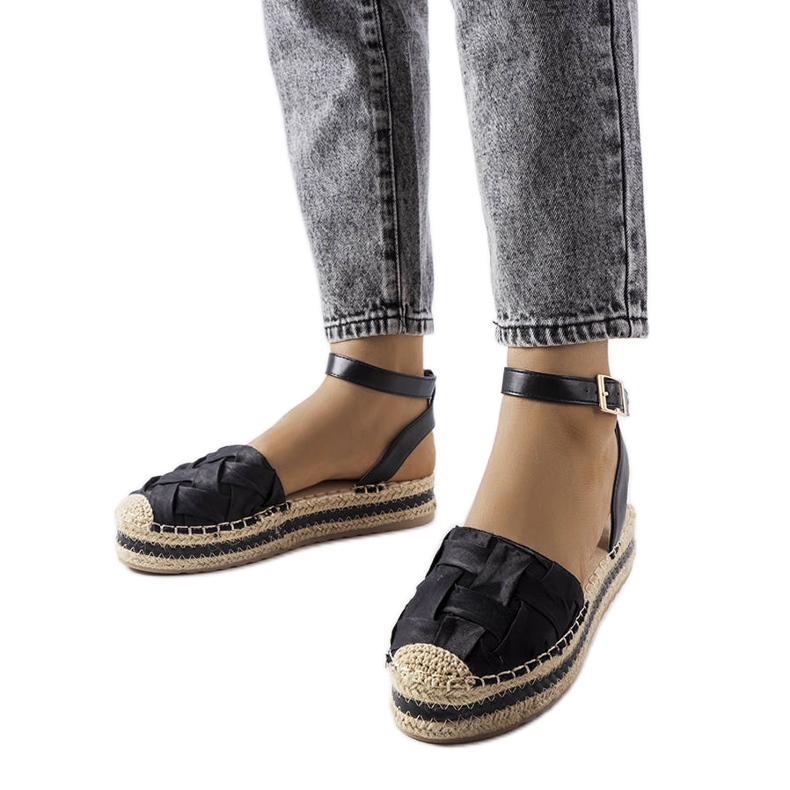 Espadrillas nere con plateau di Lafrenière nero