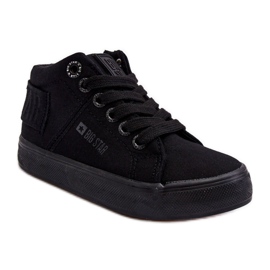 Sneakers Classiche Alte da Bambino Big Star LL374001 Nere nero