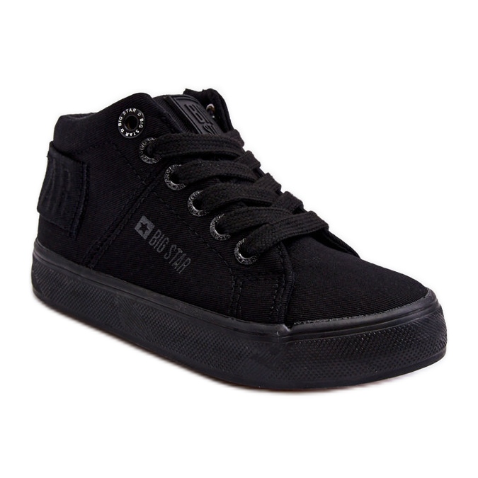 Sneakers Classiche Alte da Bambino Big Star LL374001 Nere nero