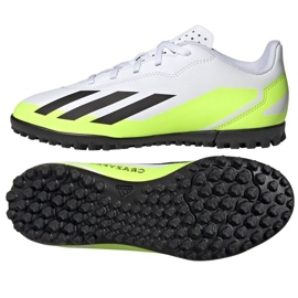 Scarpe da calcio Adidas X Crazyfast.4 Tf Jr IE4066 bianco bianco