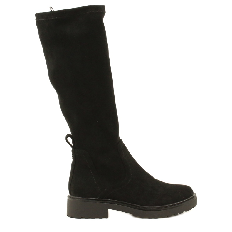 Caprice Kiss Boots 25606-41 044 Black Stretch nero