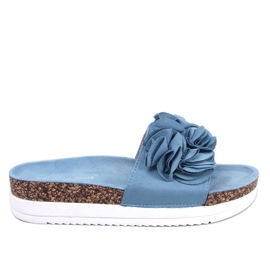Pantofole Rizzo Fiore Blu