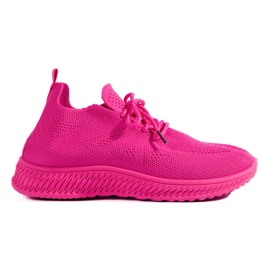 Scarpe da ginnastica in tessuto rosa Shelovet