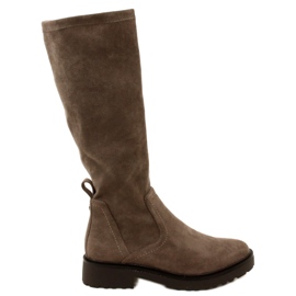 Stivali al ginocchio da donna Caprice 25606-41 306 Cafe Stretch marrone