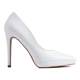 Eleganti décolleté bianche con tacco alto di Shelovet bianco
