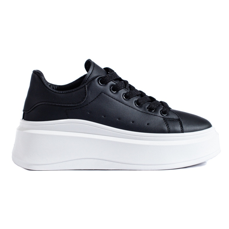 Shelovet scarpe sportive da donna nere bianca