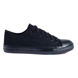 Sneakers classiche Shelovet da uomo di colore nero