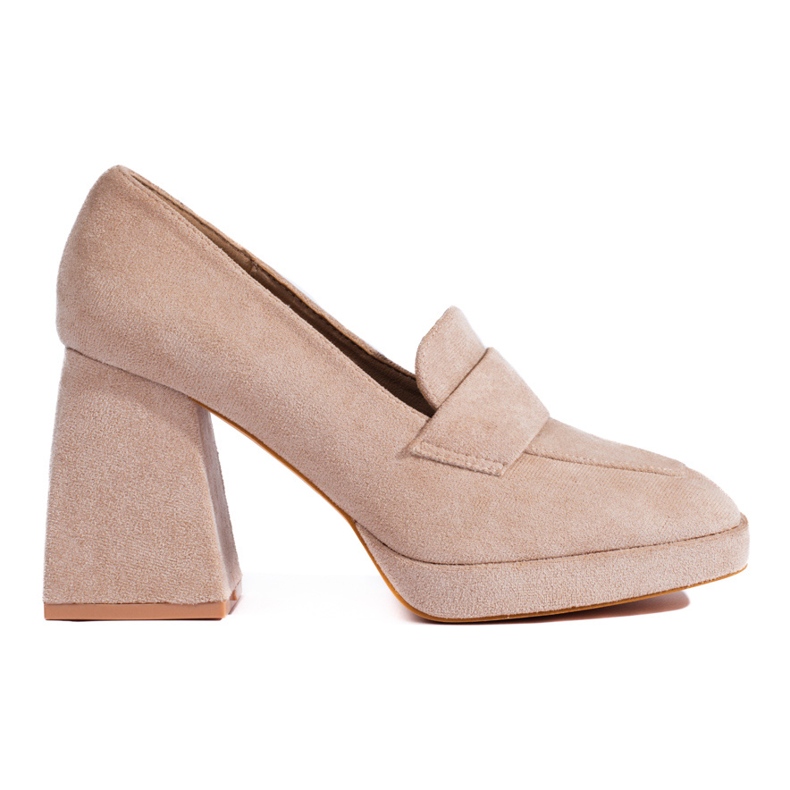 Décolleté beige con tacco alto di Vinceza