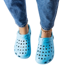 Pantofole chiuse in schiuma blu di Kleist