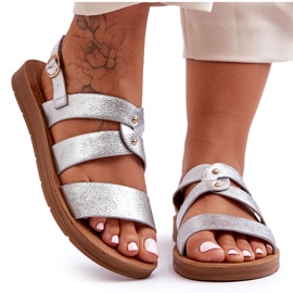 PG1 Sandali Glitter da Donna Argento Catalia d'argento