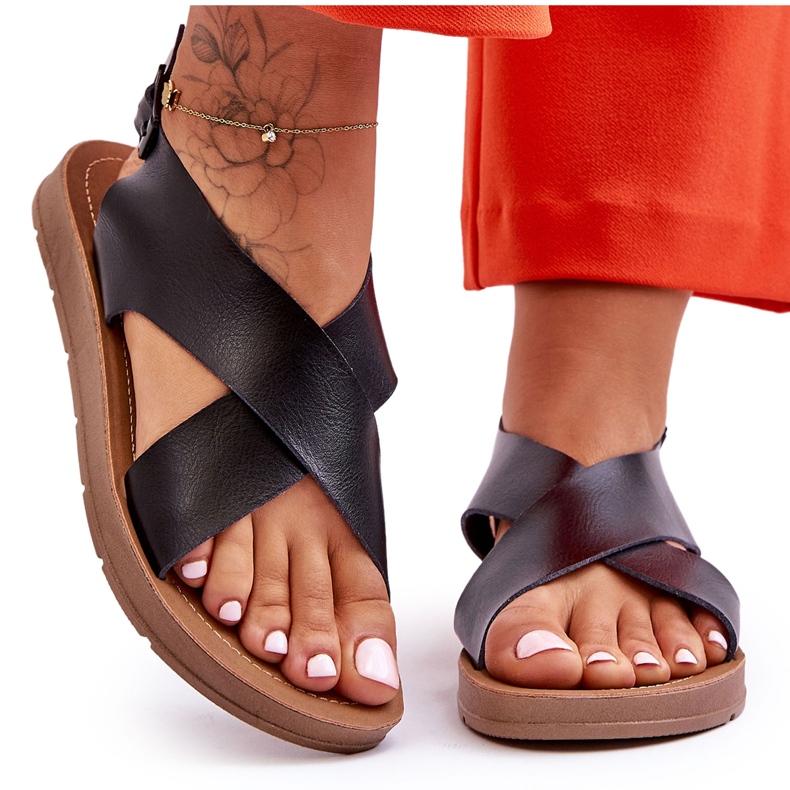 PG1 Sandali da donna classici leggeri neri Lenny nero