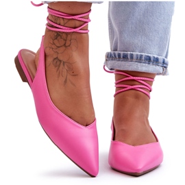 PG1 Ballerine annodate da donna Rosa Lilly Ann