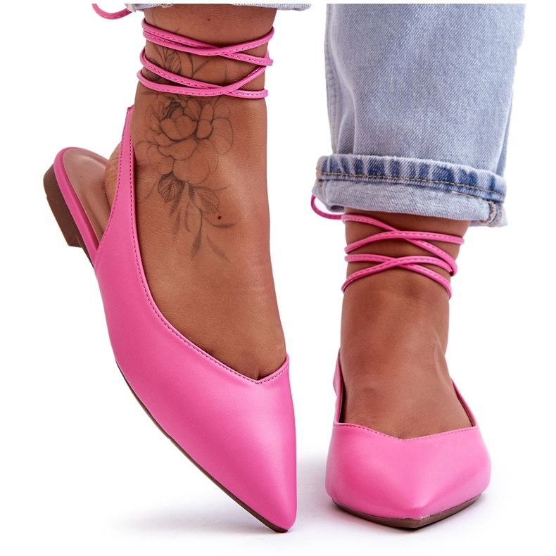 PG1 Ballerine annodate da donna Rosa Lilly Ann