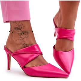 Infradito in Pelle Fucsia Aveline rosa