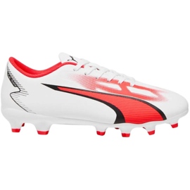 Scarpe da calcio Puma Ultra Play FG/AG Jr 107530 01 bianco bianco