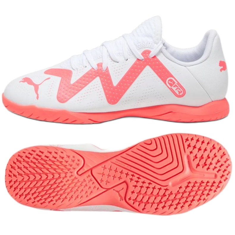 Scarpe da calcio Puma Future Play It Jr 107393-01 bianca bianca