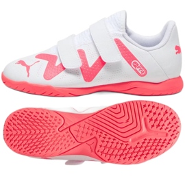 Scarpe da calcio Puma Future Play It V Jr 107395-01 bianco bianco
