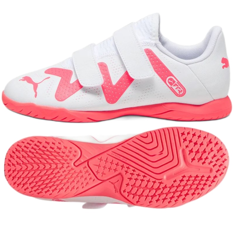 Scarpe da calcio Puma Future Play It V Jr 107395-01 bianca bianca
