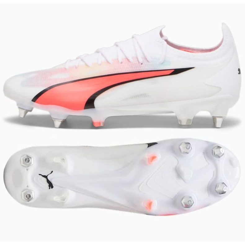Scarpe da calcio Puma Ultra Ultimate MxSG M 107504-01 bianca bianca