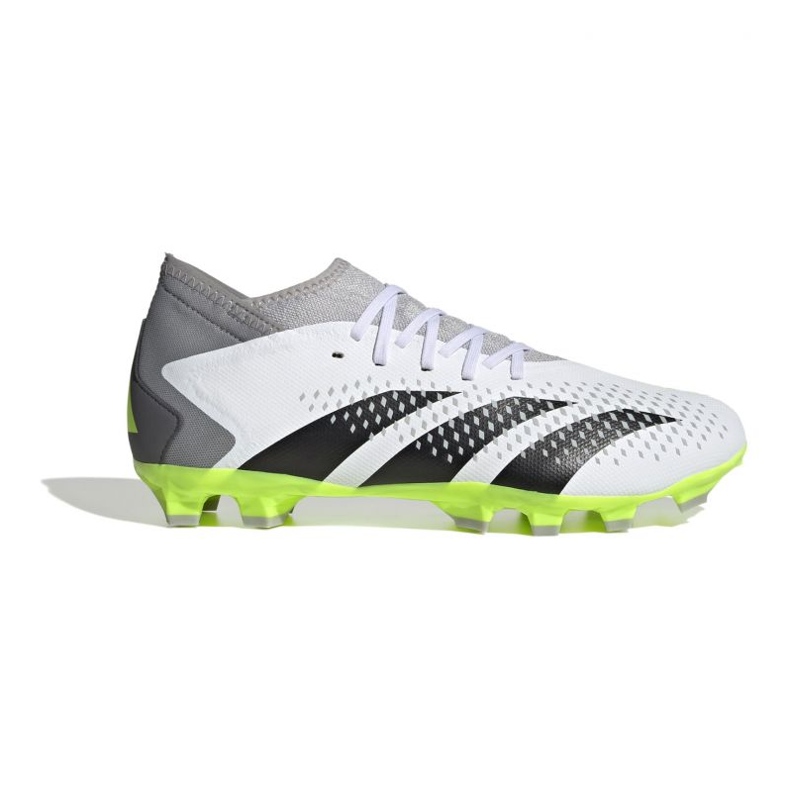 Scarpe da calcio Adidas Predator Accuracy.3 Mg M IE9484 bianco-grigio bianca
