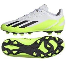 Scarpe da calcio Adidas X Crazyfast.4 FxG Jr IE1588 bianco bianco