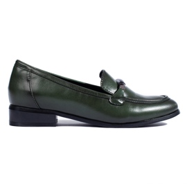 W. Potocki Scarpe eleganti verde scuro di Potocki