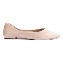 Ballerine da donna Shelovet in camoscio beige