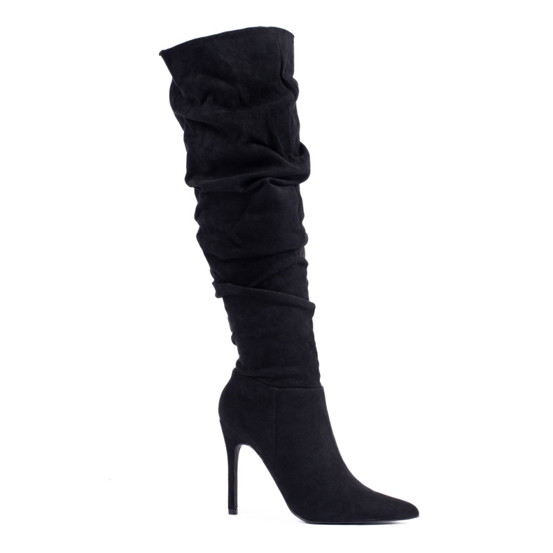 Stivali da donna in camoscio nero di Shelovet