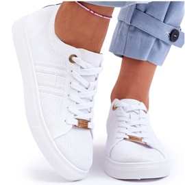 PE1 Sneakers Stringate Donna Bianco Etna