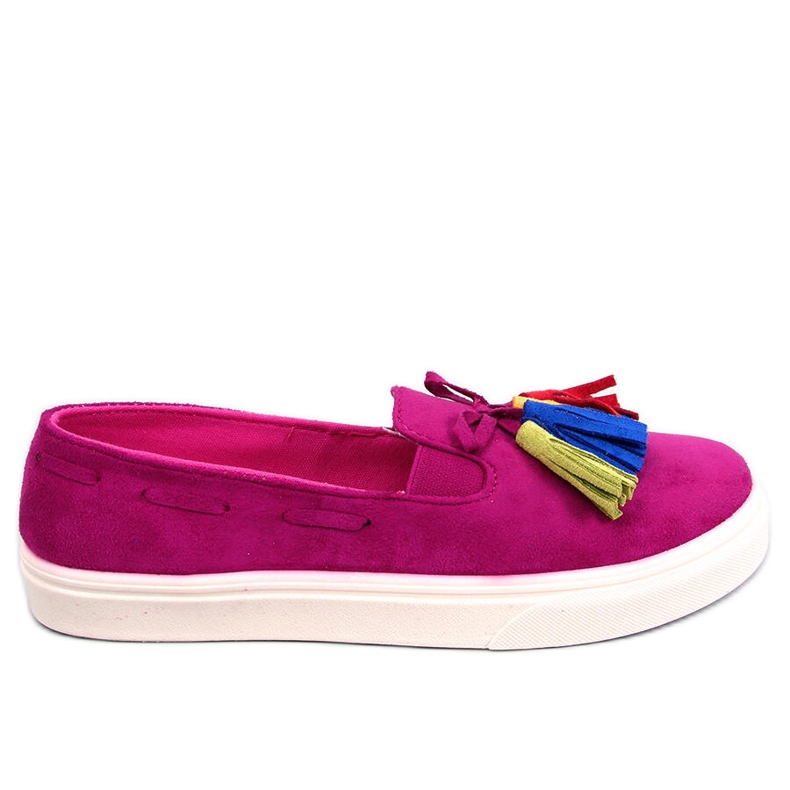 Salma Sneakers con frange fucsia rosa