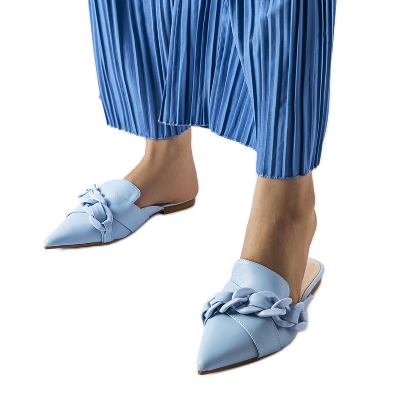 Ciabatte Patenaude catena blu